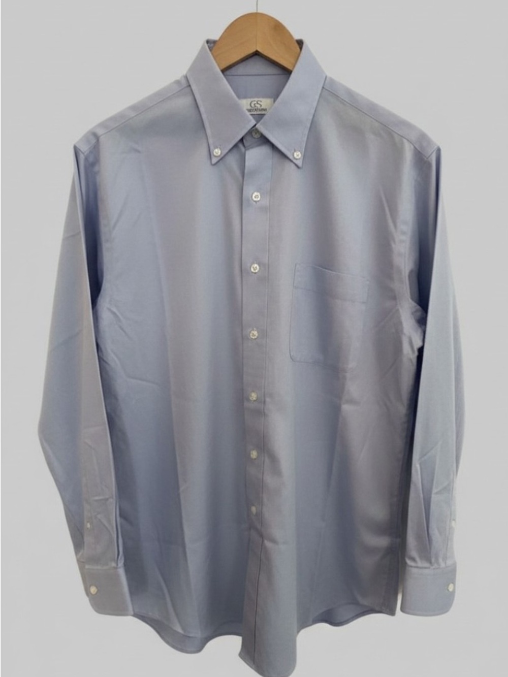 Cooper & Stewart Men's Light Blue Button-Down Dress Shirt